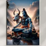 wall mounted mahadev metal poster