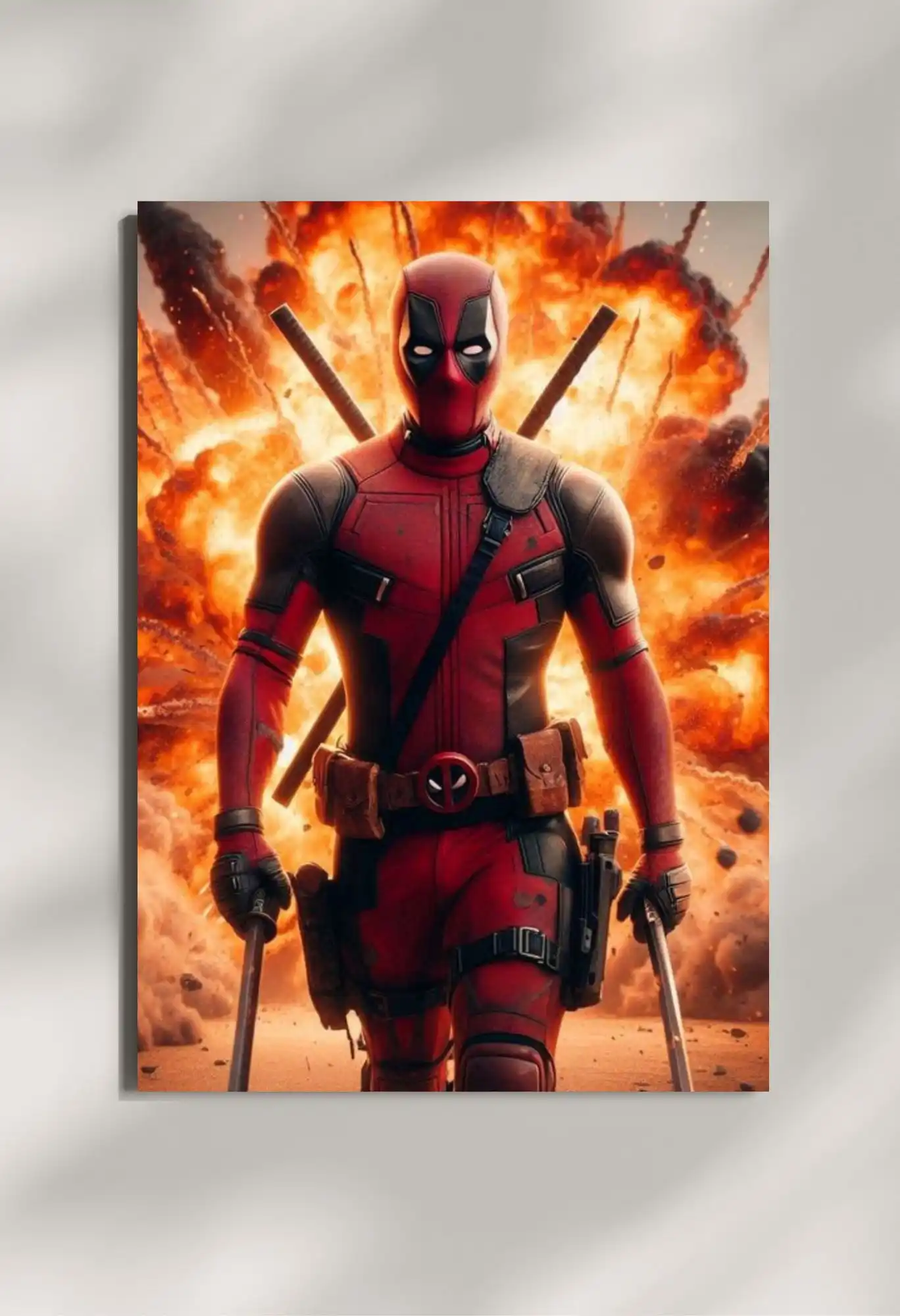 wall mounted marvel daredevil metal poster