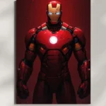 wall mounted marvel iron man metal poster