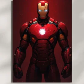 wall mounted marvel iron man metal poster