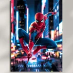 wall mounted marvel spiderman metal poster