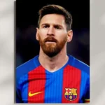 wall mounted messi football legend metal poster
