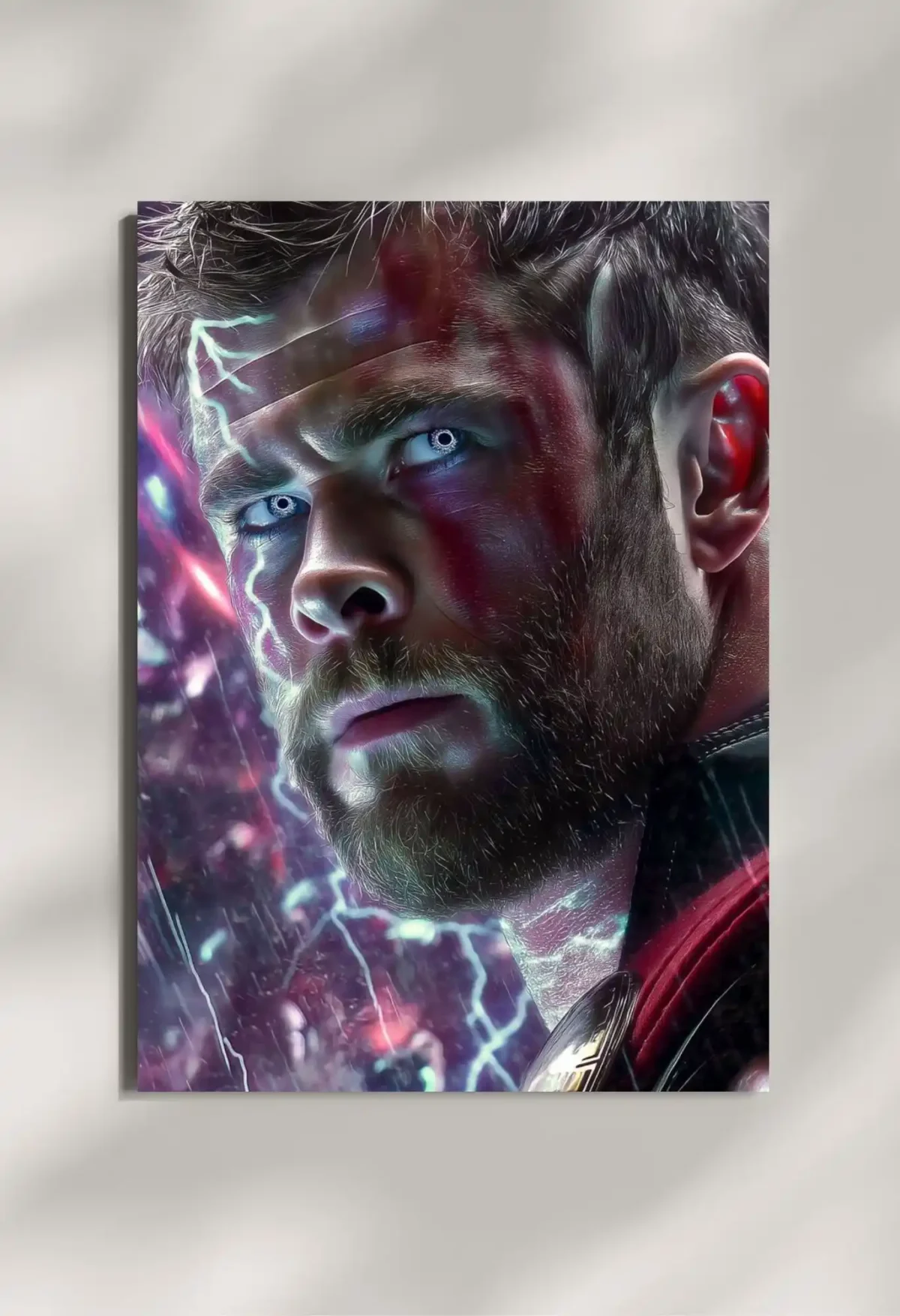 wall mounted mighty thor god of thunder marvel metal poster