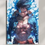 wall mounted monkey d luffy metal poster