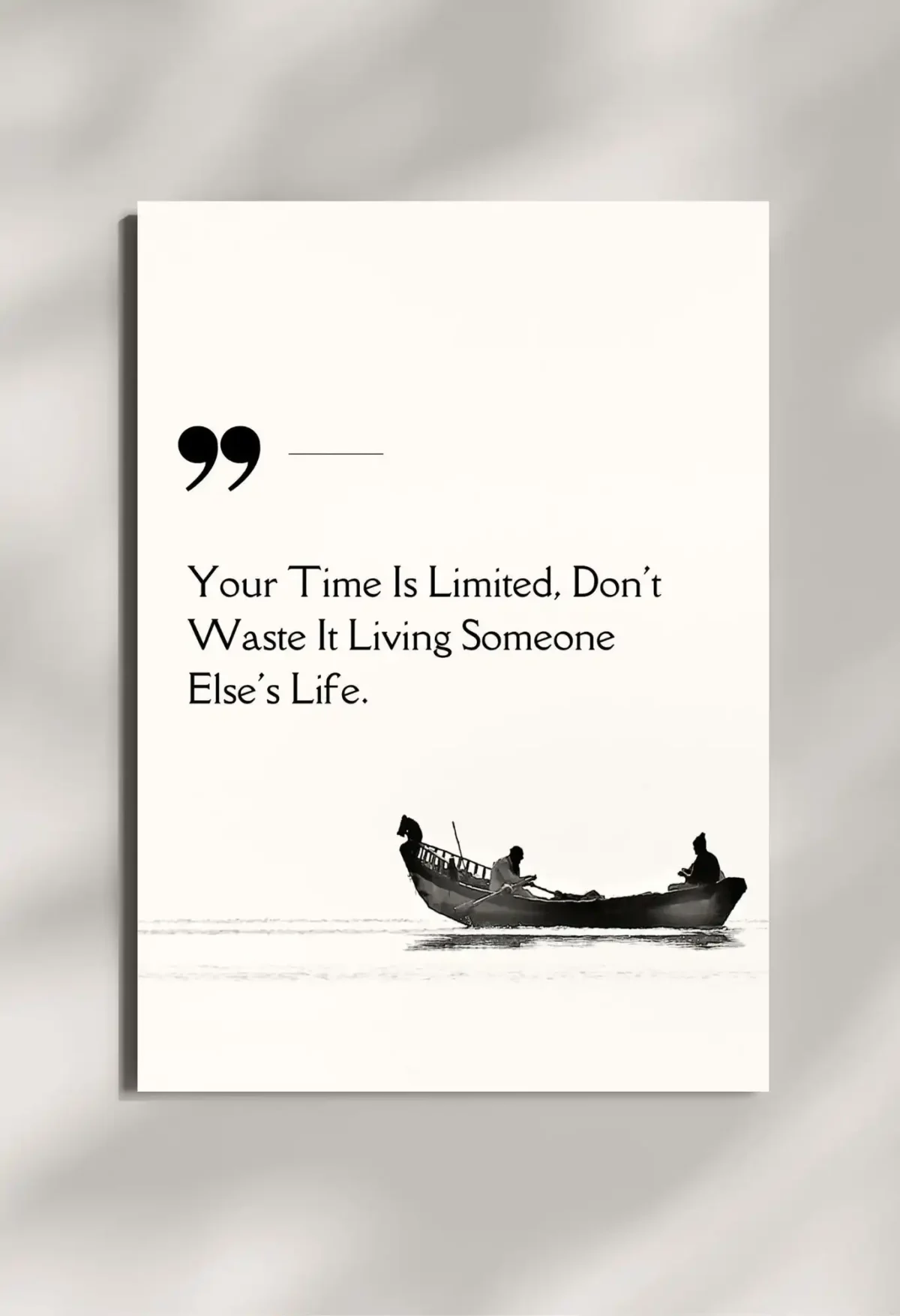 wall mounted motivational life quote metal poster