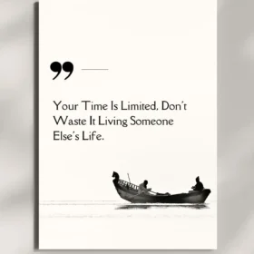 wall mounted motivational life quote metal poster
