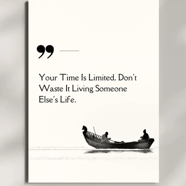 wall mounted motivational life quote metal poster
