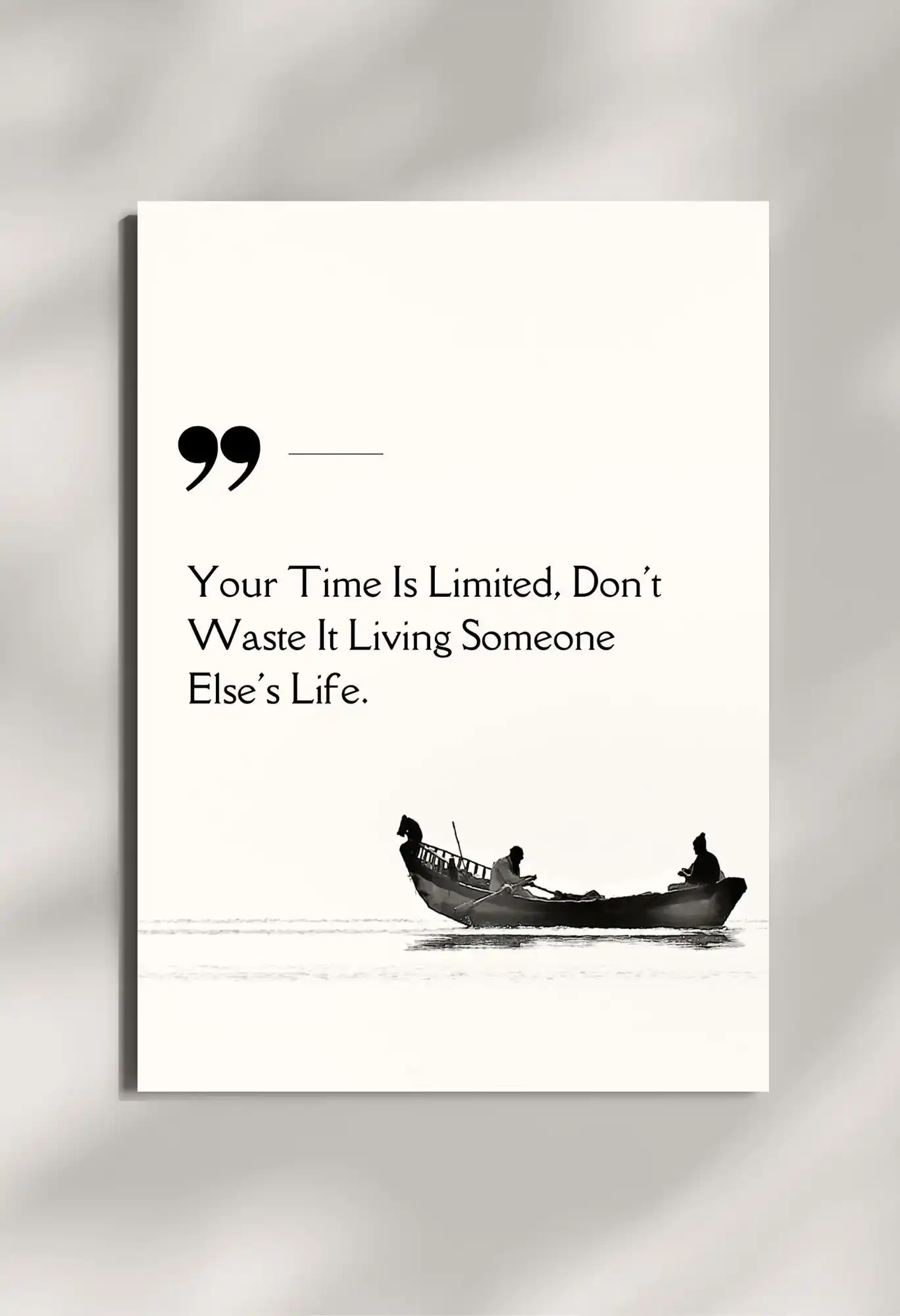 wall mounted motivational life quote metal poster