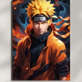 wall mounted naruto anime metal poster