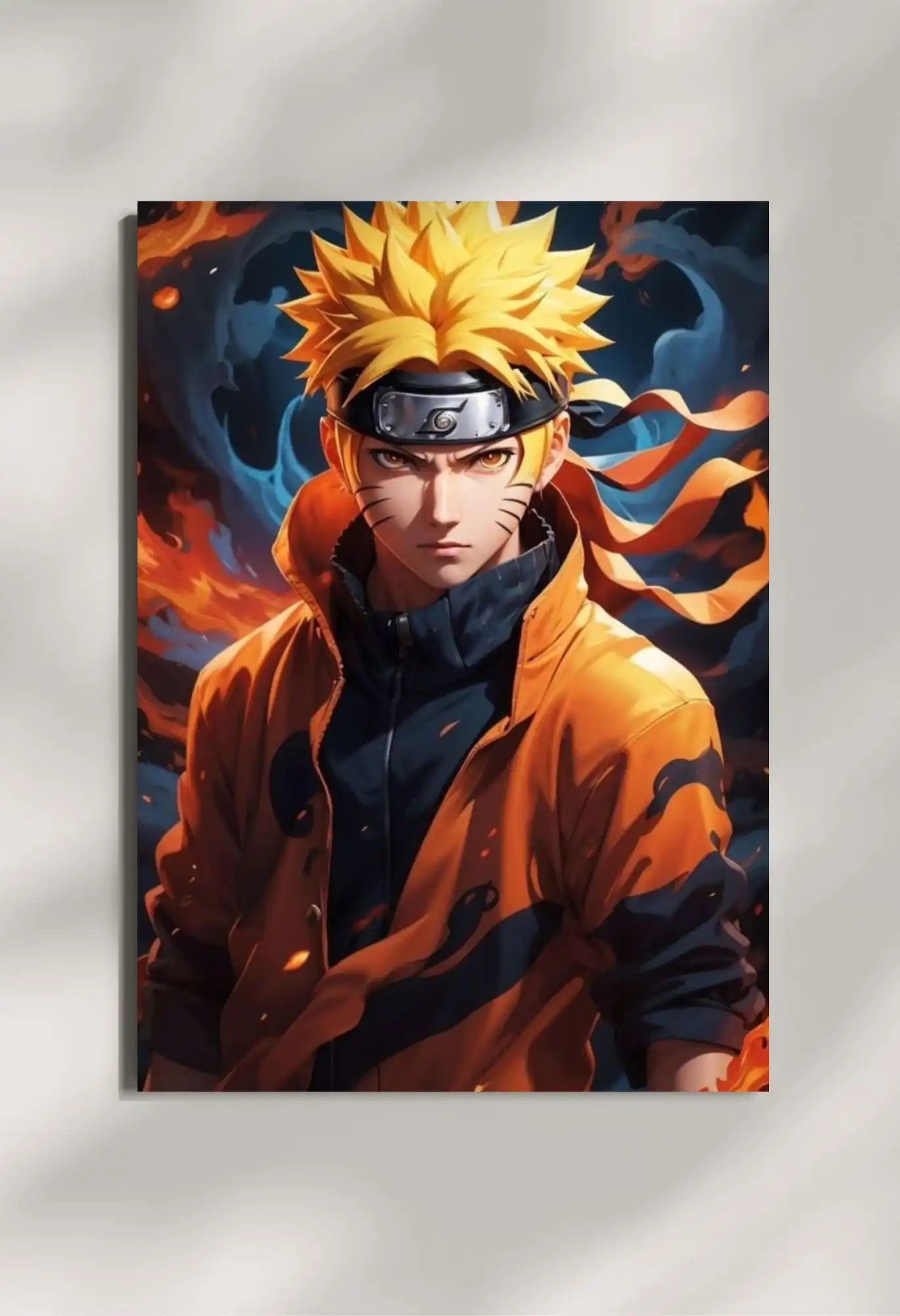 wall mounted naruto anime metal poster