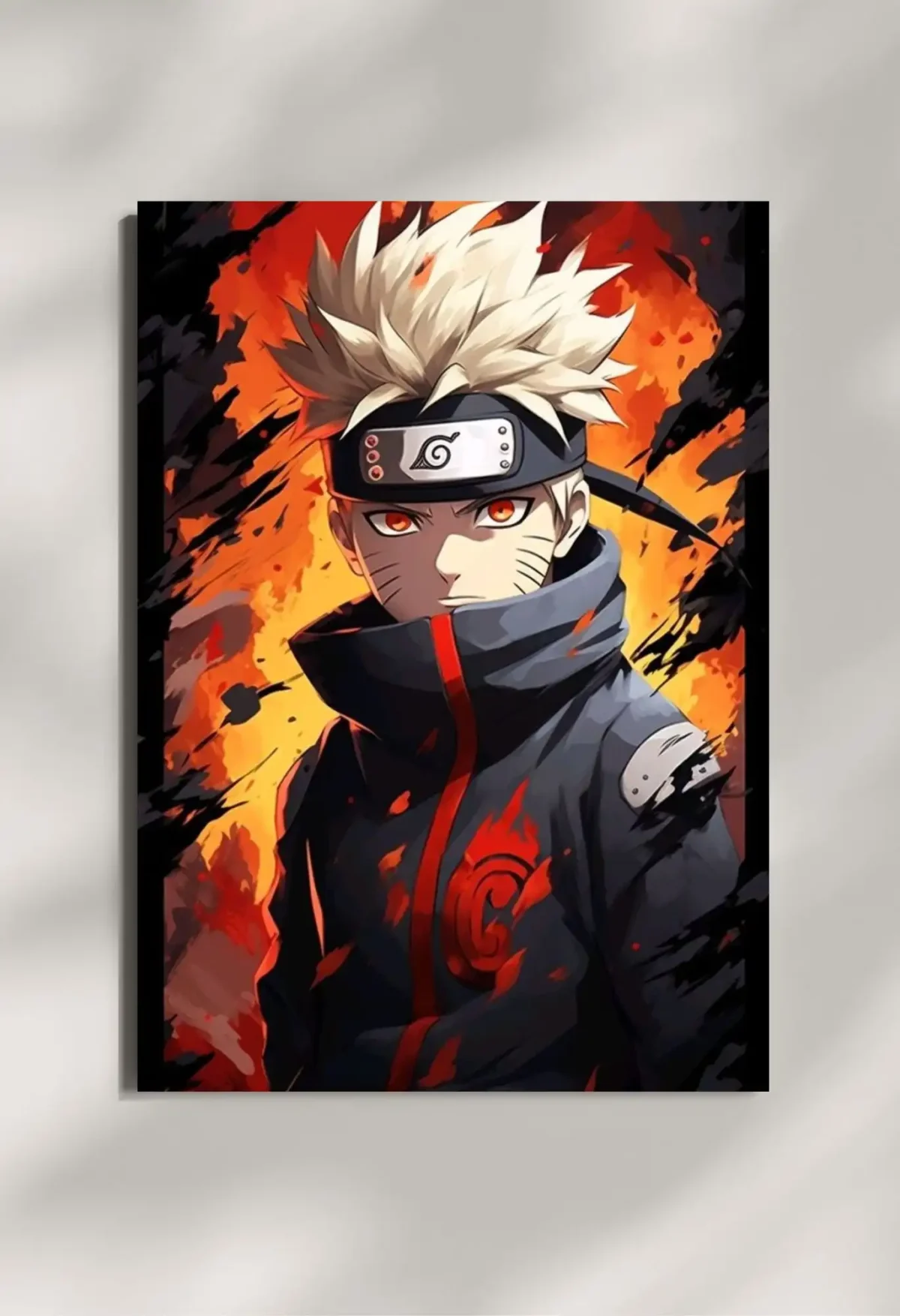wall mounted naruto metal poster