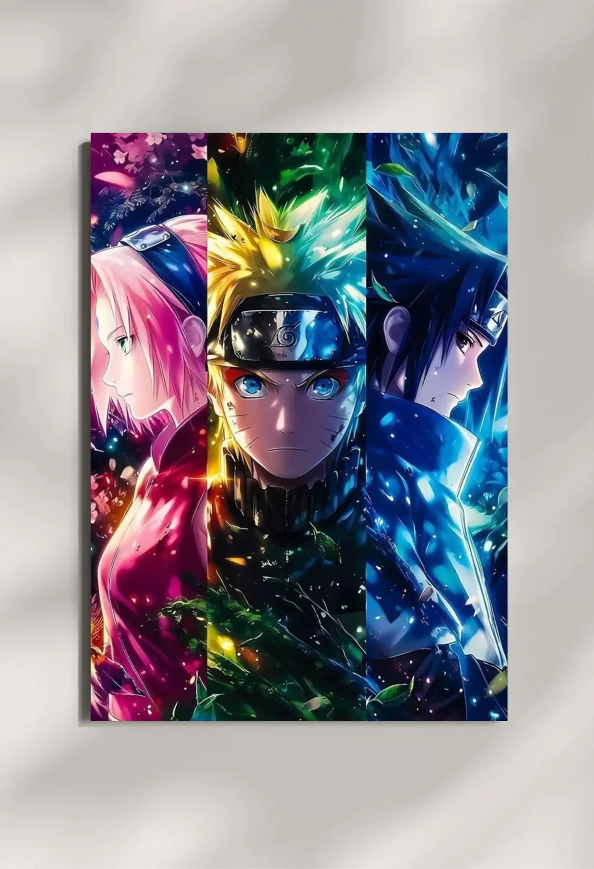 wall mounted naruto uzumaki metal poster
