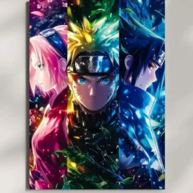 wall mounted naruto uzumaki metal poster