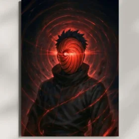 wall mounted obito uchiha metal poster