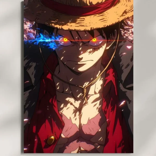 wall mounted one piece monkey d luffy metal poster