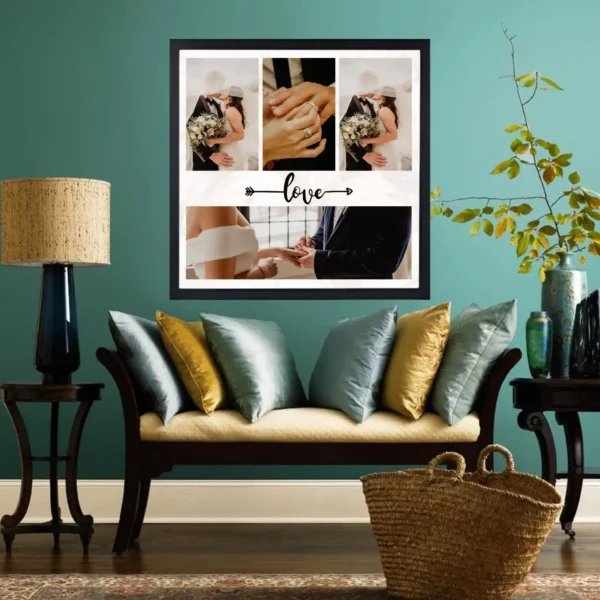 wall mounted our love story frame