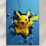 wall mounted pikachu metal poster