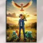 wall mounted pokemon metal poster