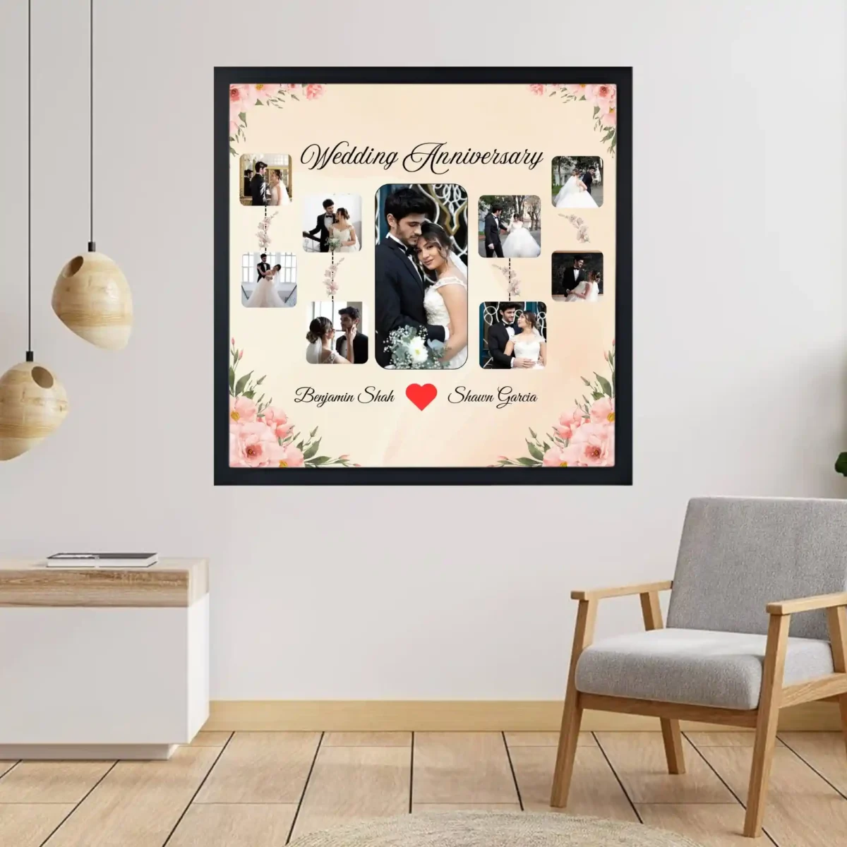 wall mounted romantic journey frame