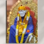 wall mounted sai baba metal poster