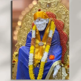 wall mounted sai baba metal poster