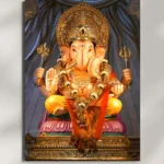 wall mounted shri ganesh metal poster