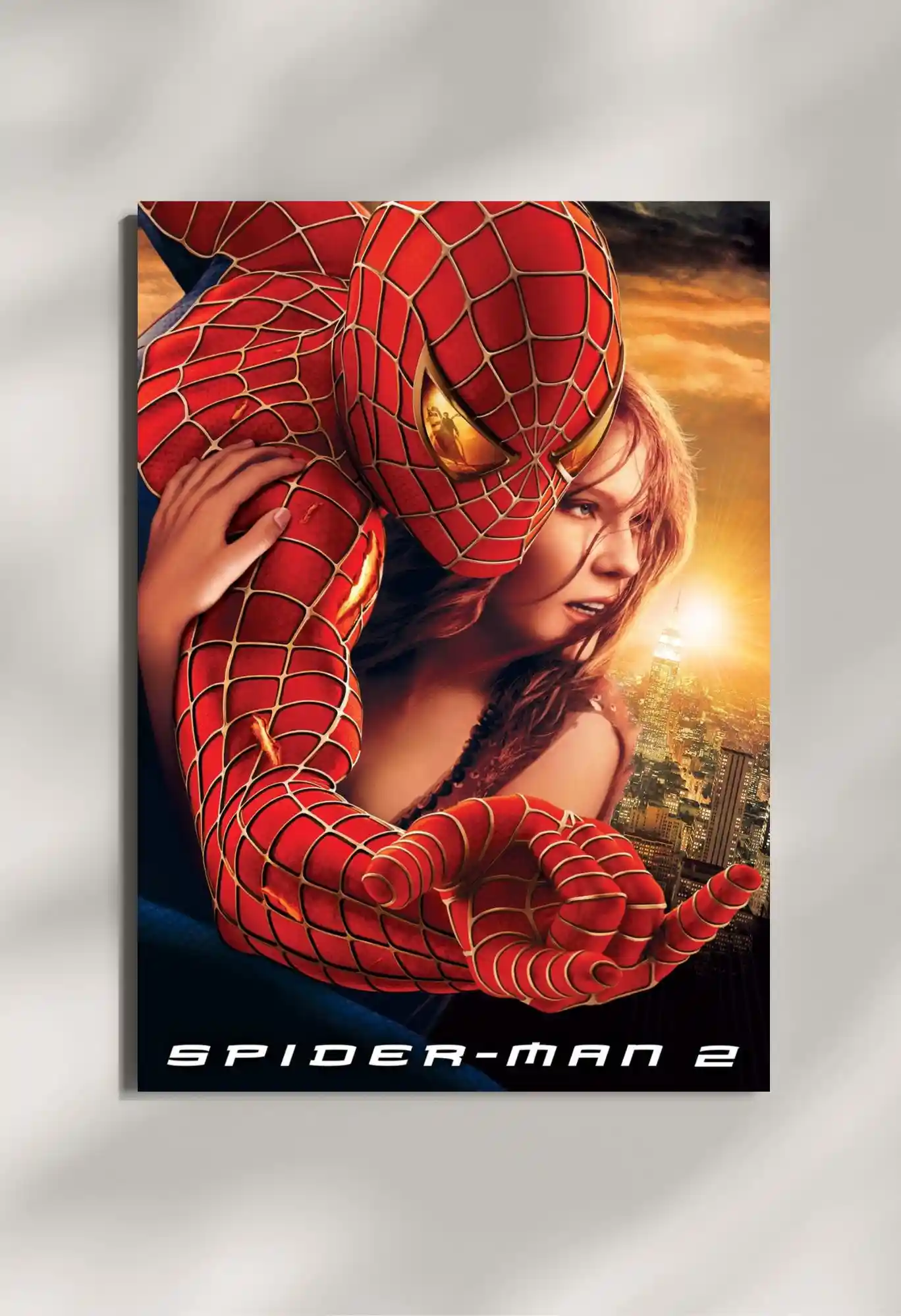 wall mounted spiderman 2 movie metal poster
