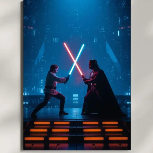 wall mounted star wars metal poster