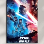 wall mounted star wars rise of skywalker movie metal poster
