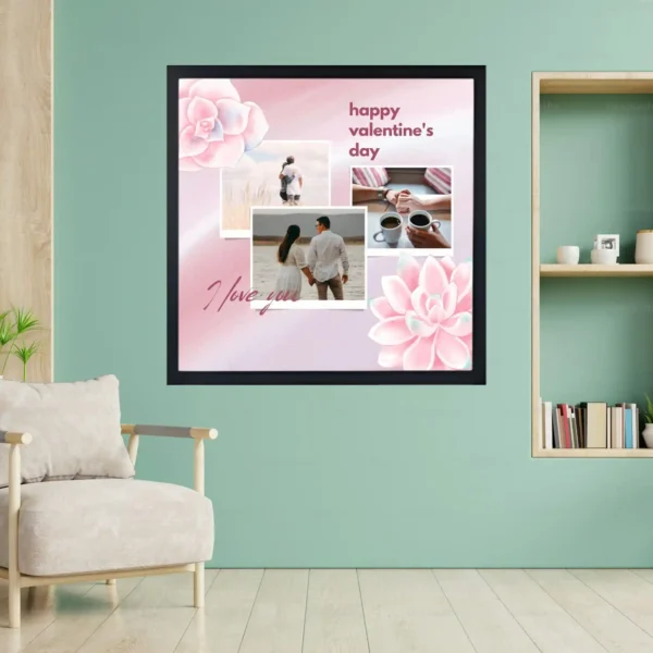 wall mounted sweet blooms of love frame