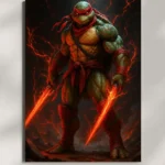wall mounted teenage mutant ninja turtle metal poster