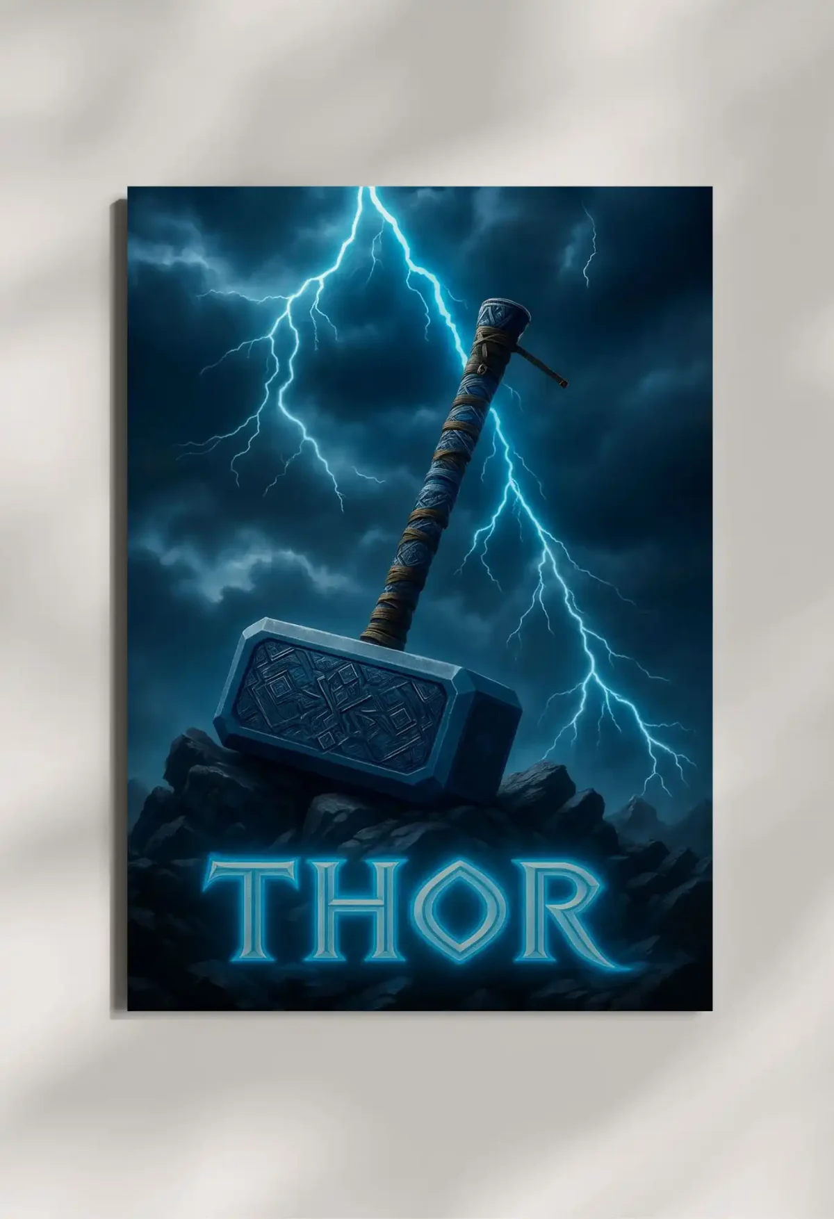 wall mounted thor metal poster