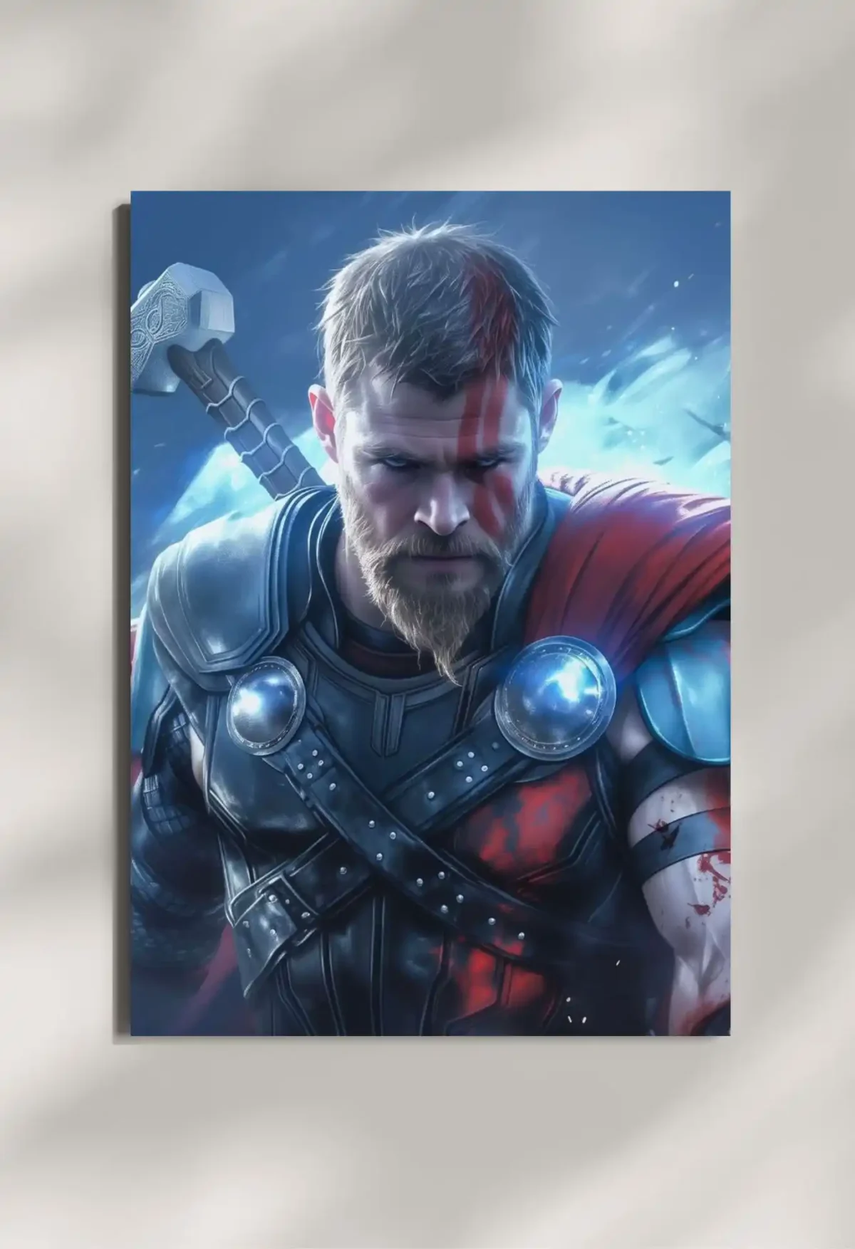 wall mounted thor stormbreaker mythical metal poster