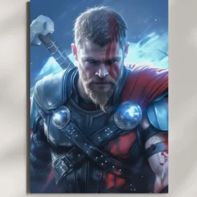 wall mounted thor stormbreaker mythical metal poster