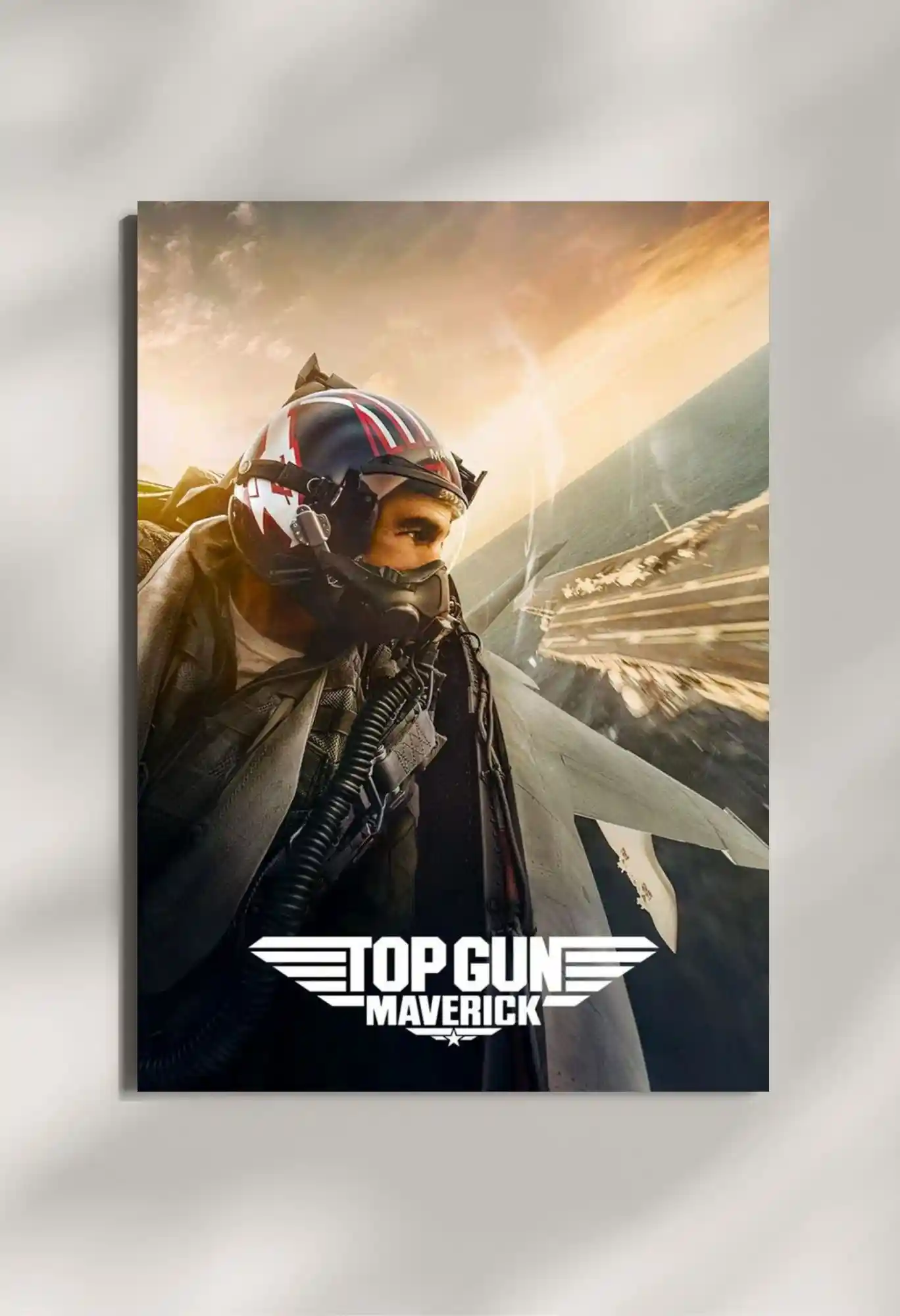wall mounted top gun maverik movie metal poster