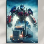 wall mounted transformers optimus prime metal poster