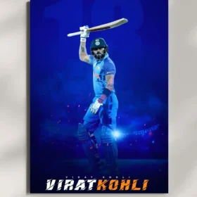 wall mounted virat kohli cricket legend metal poster