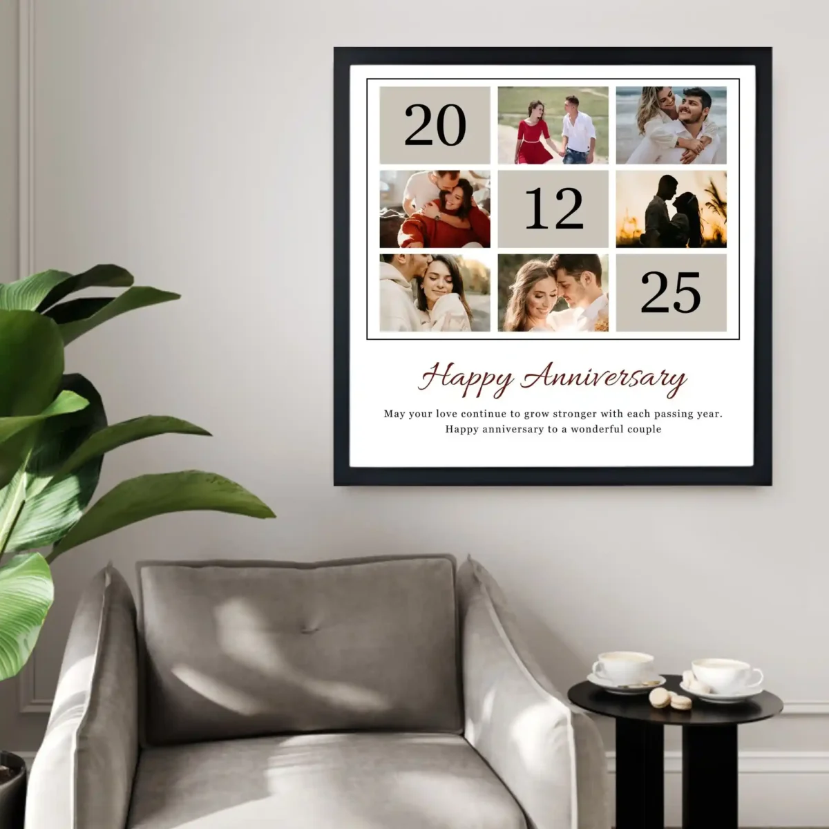 wall mounted years of love frame