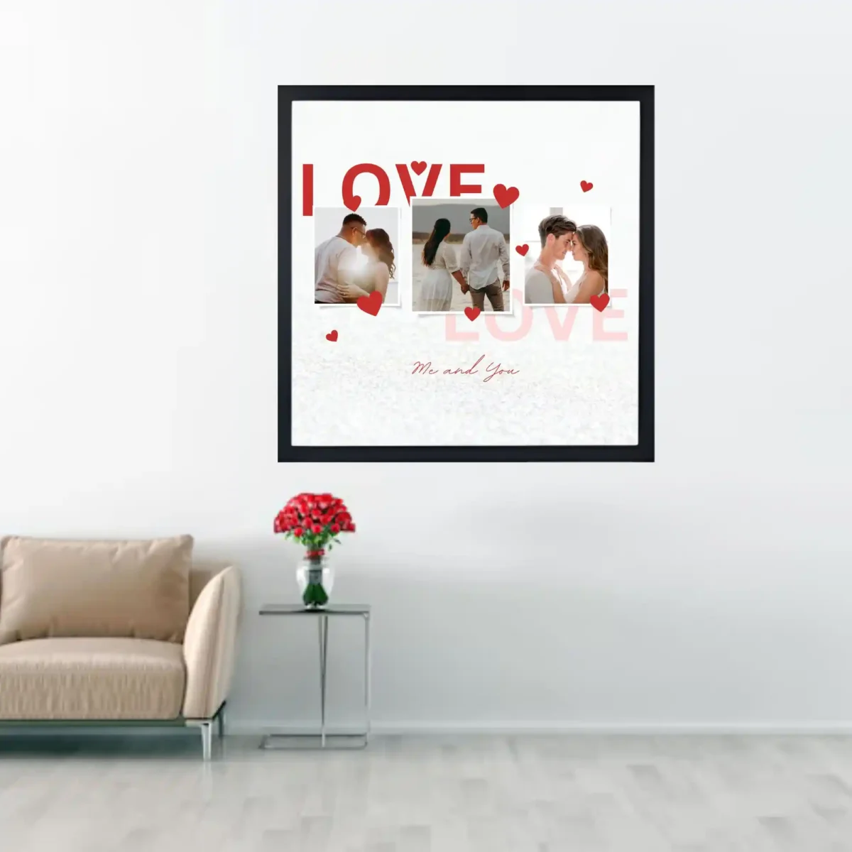 wall mounted you & me forever frame