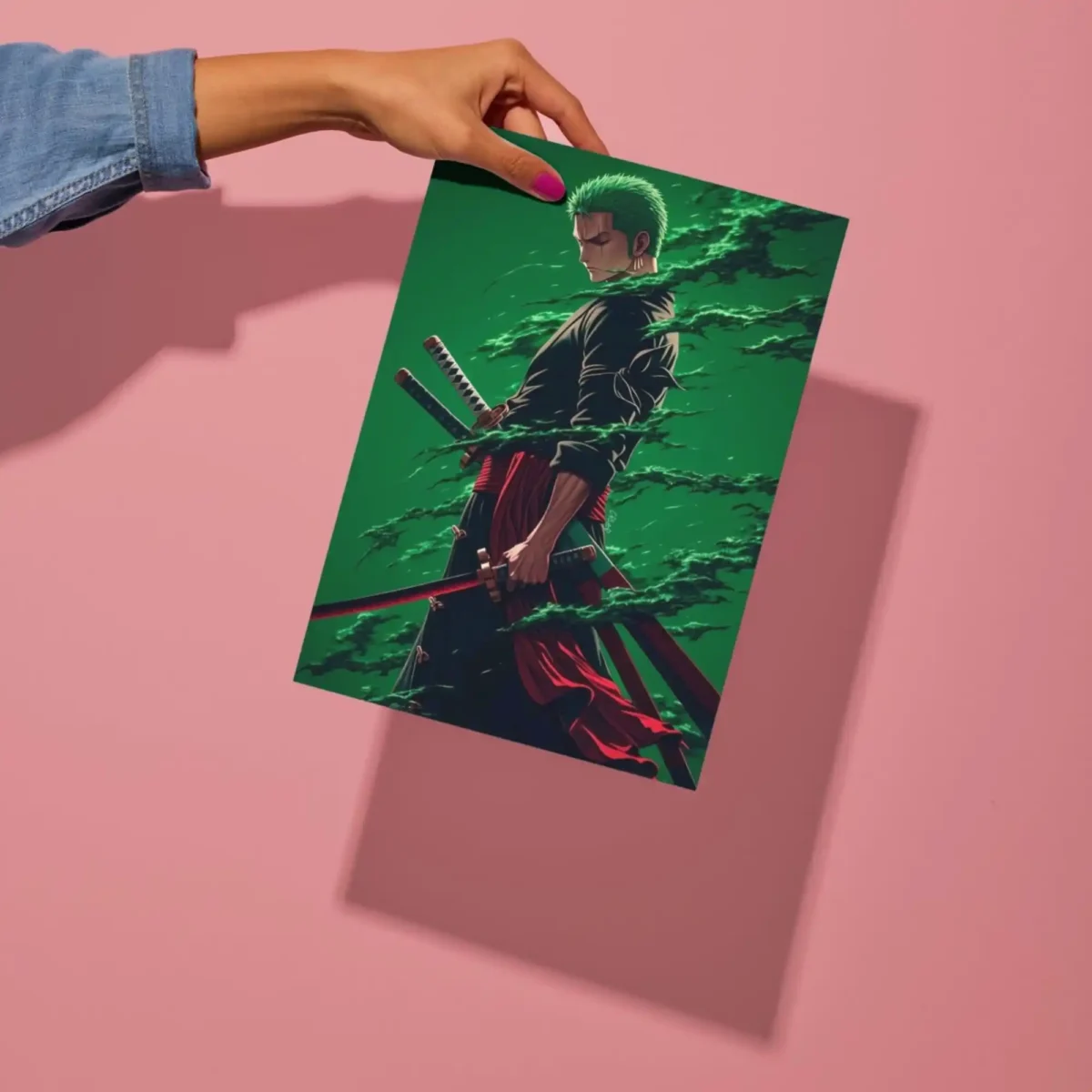 zoro swordmaster metal poster preview