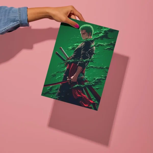 zoro swordmaster metal poster preview