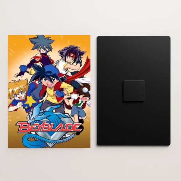 beyblade metal poster front and back preview