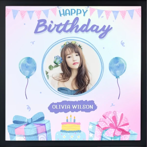 birthday celebration photo frame