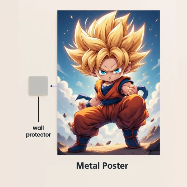 Goku Chibi Metal Poster - Image 3