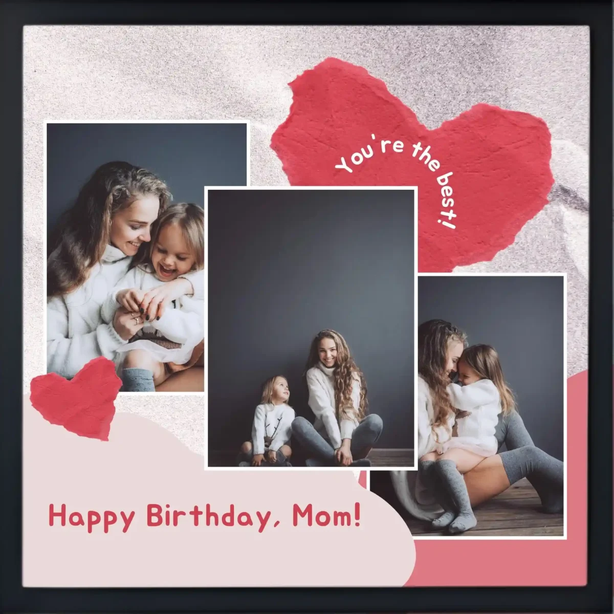 happy birthday mom photo frame