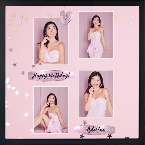 happy birthday photo frame