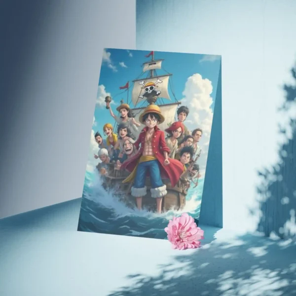 one piece poster artistic display