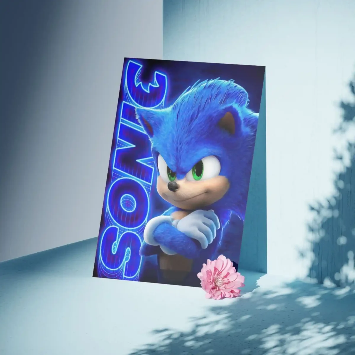 sonic the hedgehog poster artistic display