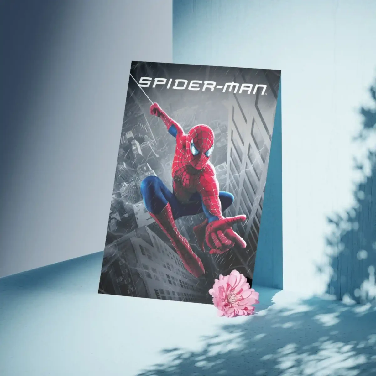 spiderman poster artistic display