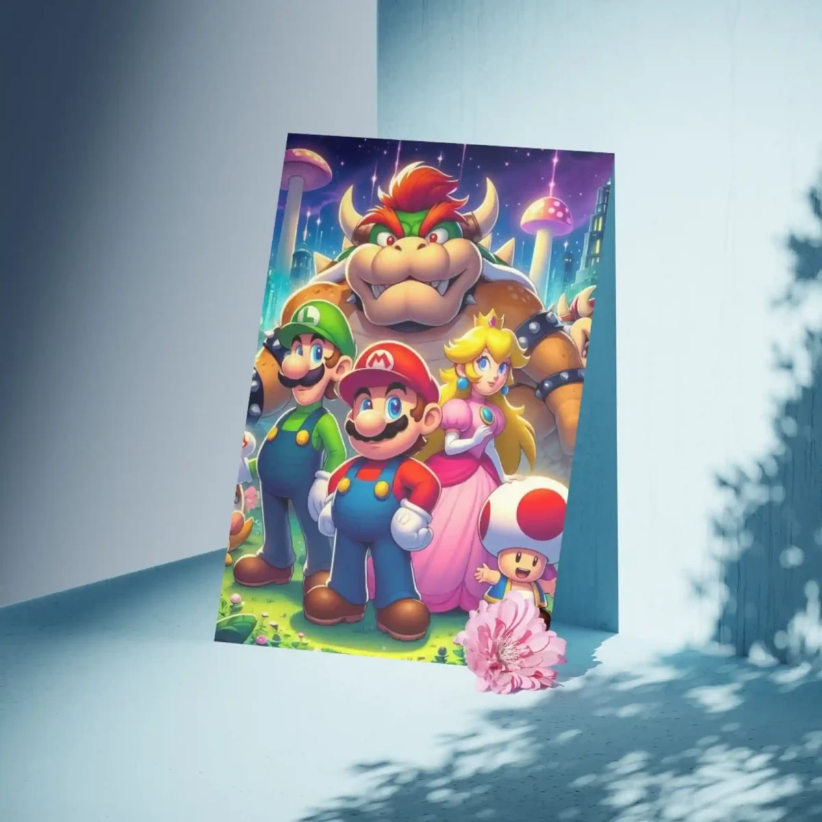 super mario poster artistic display